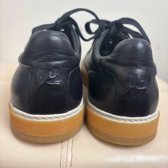 ISAIA Napoli Goat Leather Sneakers in Navy Blue Size 9 NWOT main image 10